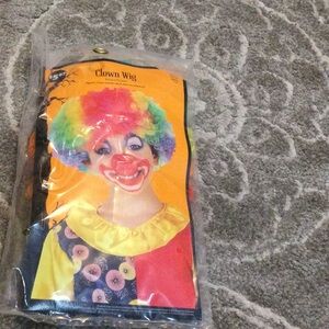 Child Halloween clown wig NWT